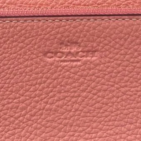 Coach Pink Leather Wallet with Embroidered Motifs - Picture 6 of 11